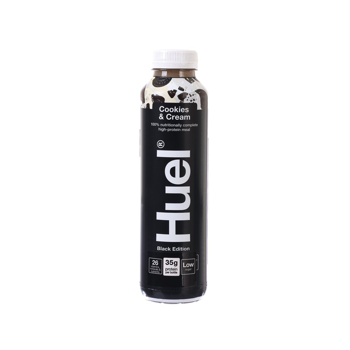 HUEL 全面營養即飲高蛋白奶昔代餐黑版 - 曲奇忌廉味 [膠樽裝] (500mL)