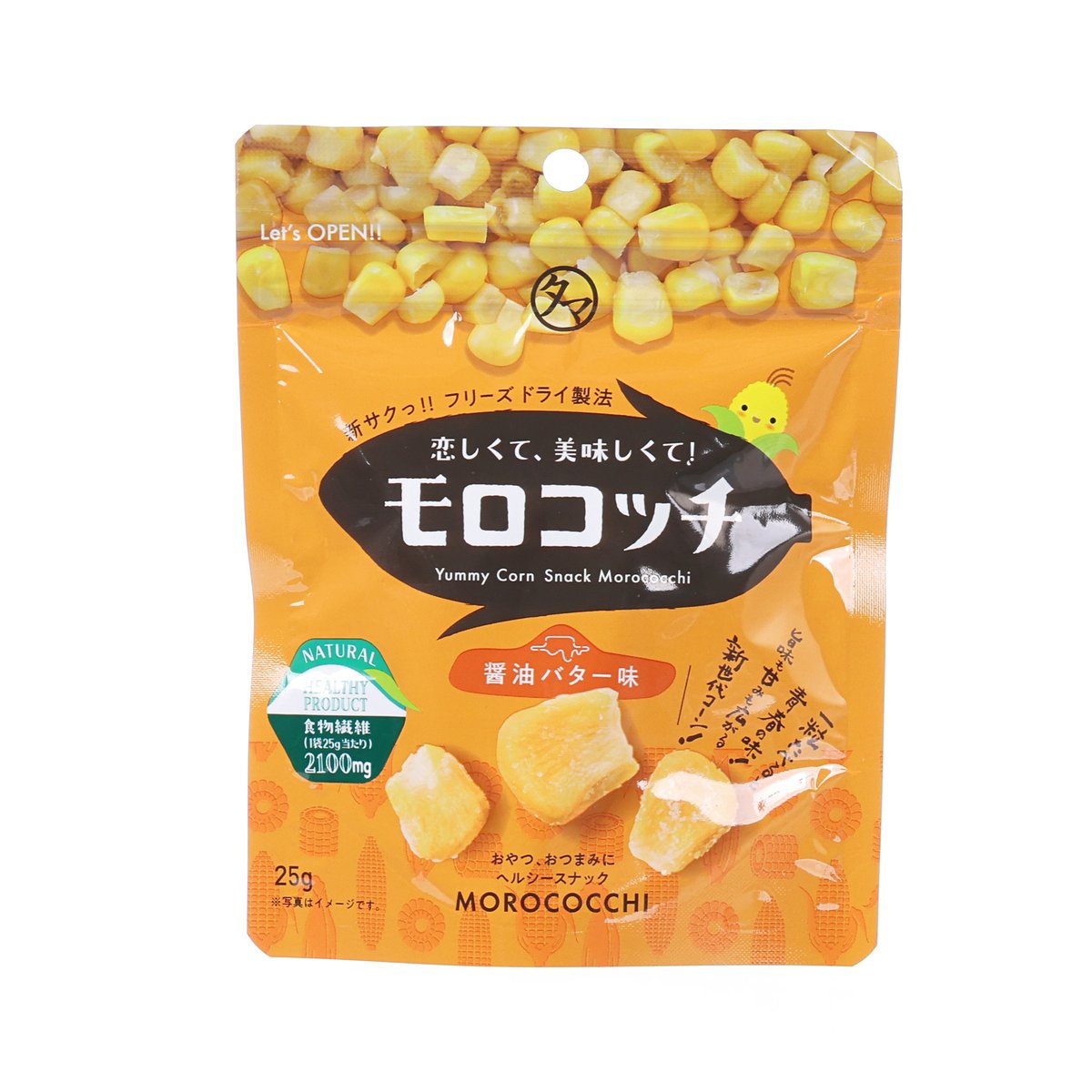 KYUNAN Morokocchi Freeze Dried Corn Snack - Soysauce Butter Flavor  (25g)