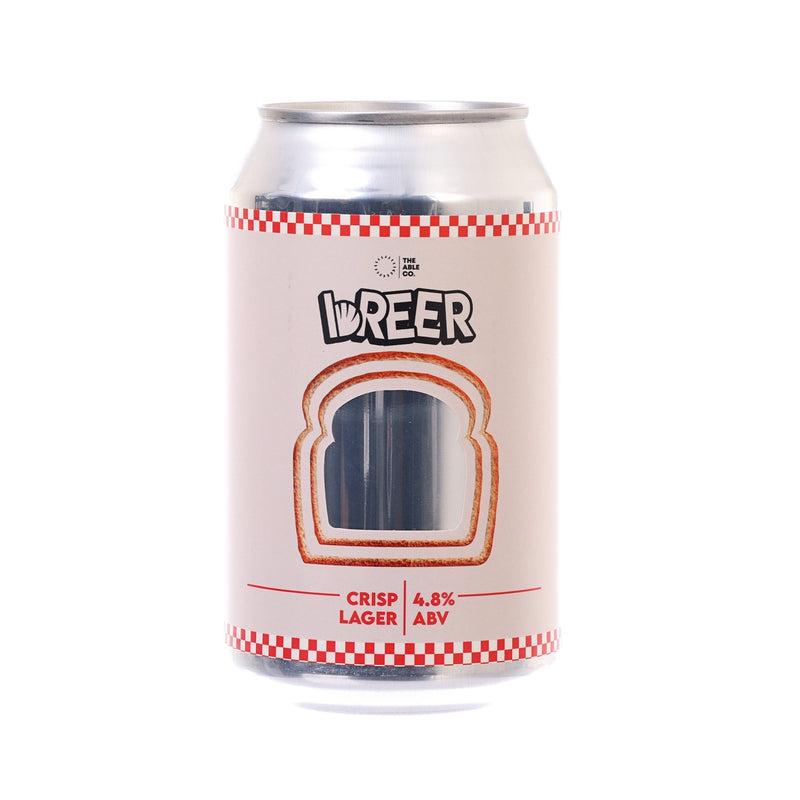 BREER 白麵包脆拉格啤酒 (酒精濃度4.8%) [罐裝]  (330mL)