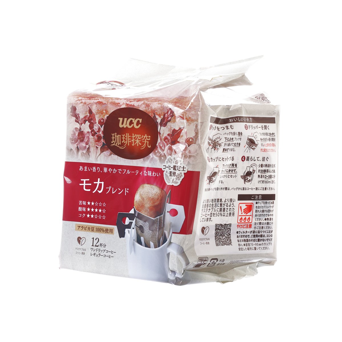 UCC 珈琲探究 摩卡混合咖啡豆掛耳包 (12 x 10g)