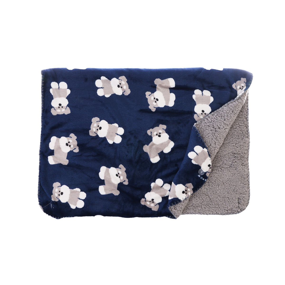 SENBADO 3Way Blanket Schunauzer - Navy -W70 x L100cm