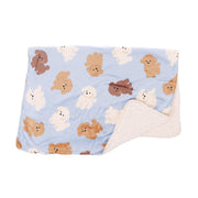 SENBADO 3Way Blanket Toypoo - Blue - W70 x L100cm
