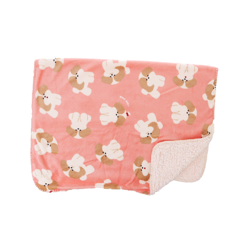 SENBADO 3Way Blanket Shih Tzu - Pink - L35 x W26cm