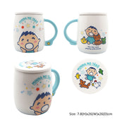 SANRIO Sanrio 25 陶瓷馬克杯連杯蓋 - TA
