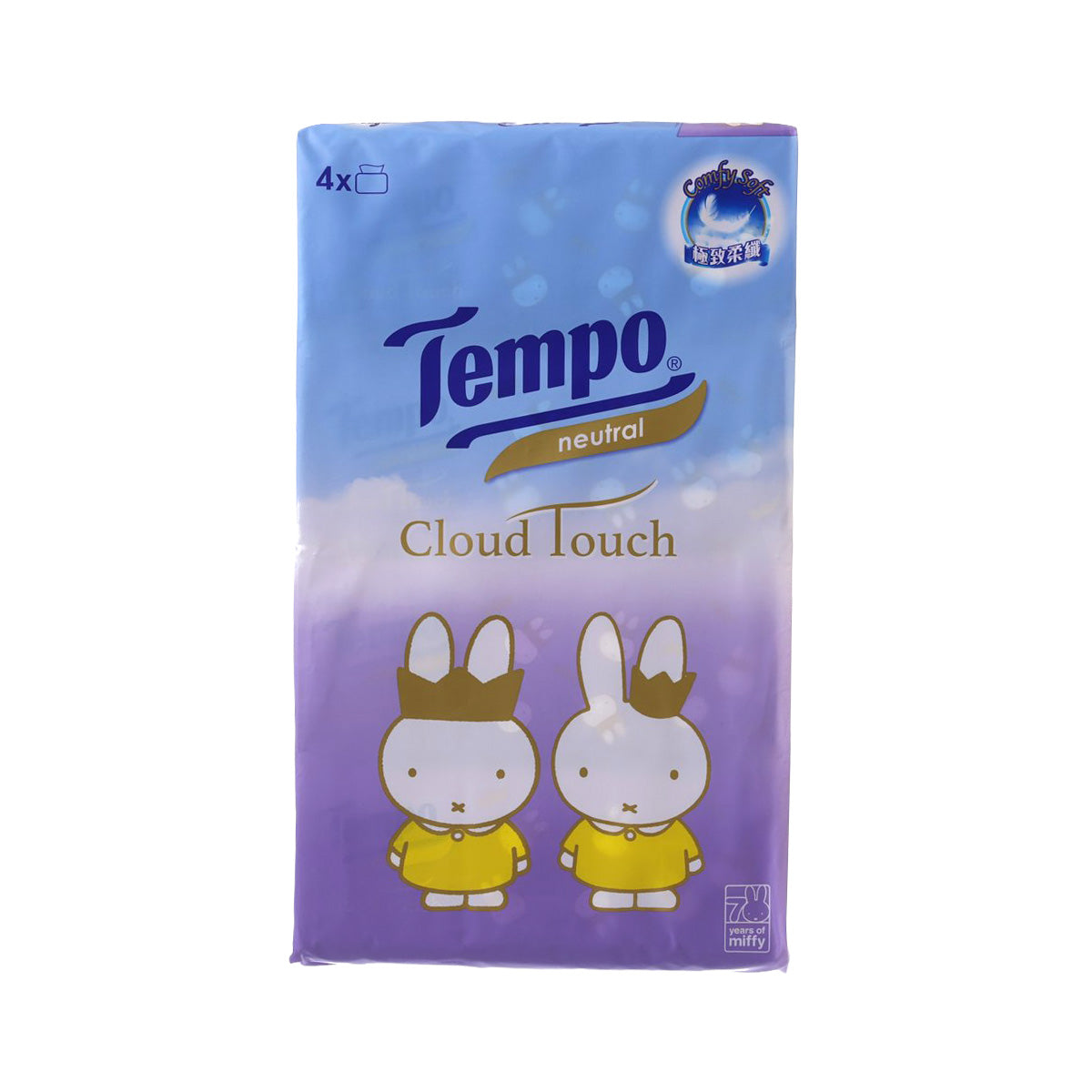 TEMPO Tempo x Miffy 限定版雲絨四層天然無香袋裝面紙 (4packs)