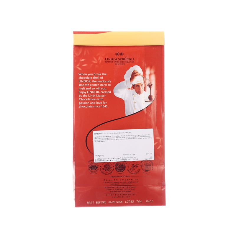 LINDT Lindor Pumpkin Spice Milk Chocolate Truffles  (144g)