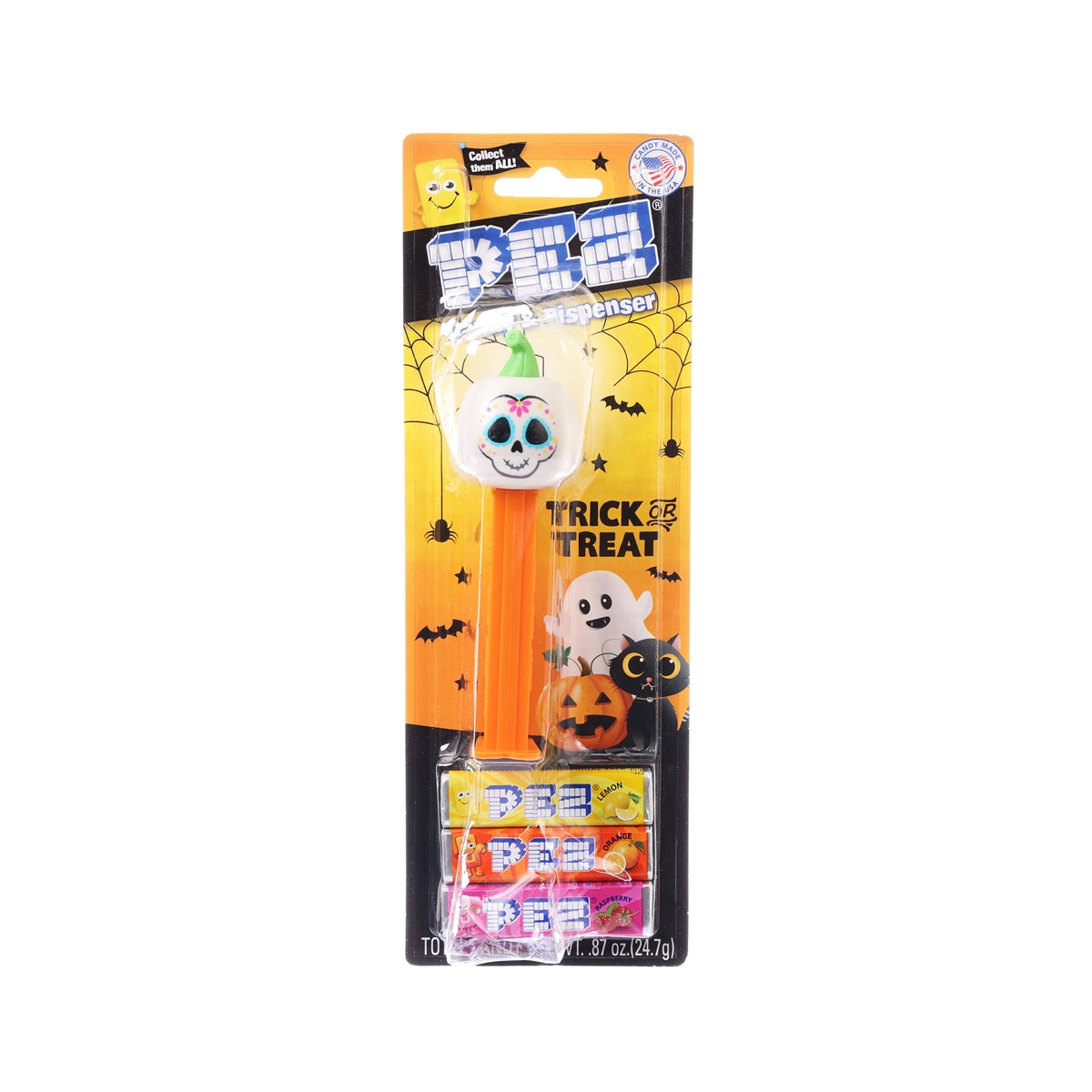 PEZ Halloween Dispenser with Fruit Flavour Sugar Confectionery Tablets  (25.5g)