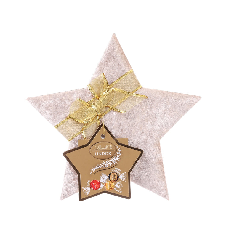 LINDT Stella Lindor Christmas Star Box with Chocolate Truffles  (150g)
