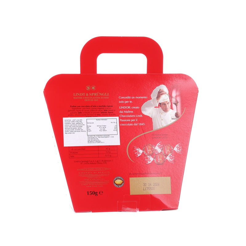 LINDT Lindor Milk Chocolate Truffles in Bag  (150g)