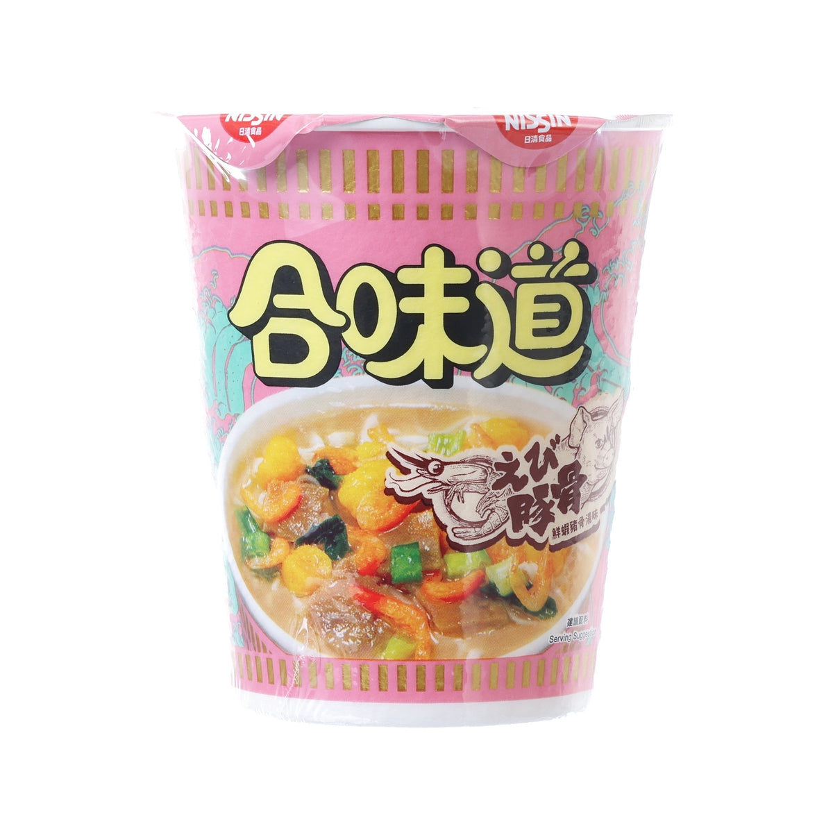 NISSIN Cup Noodles - Shrimp & Tonkotsu Flavour  (75g)