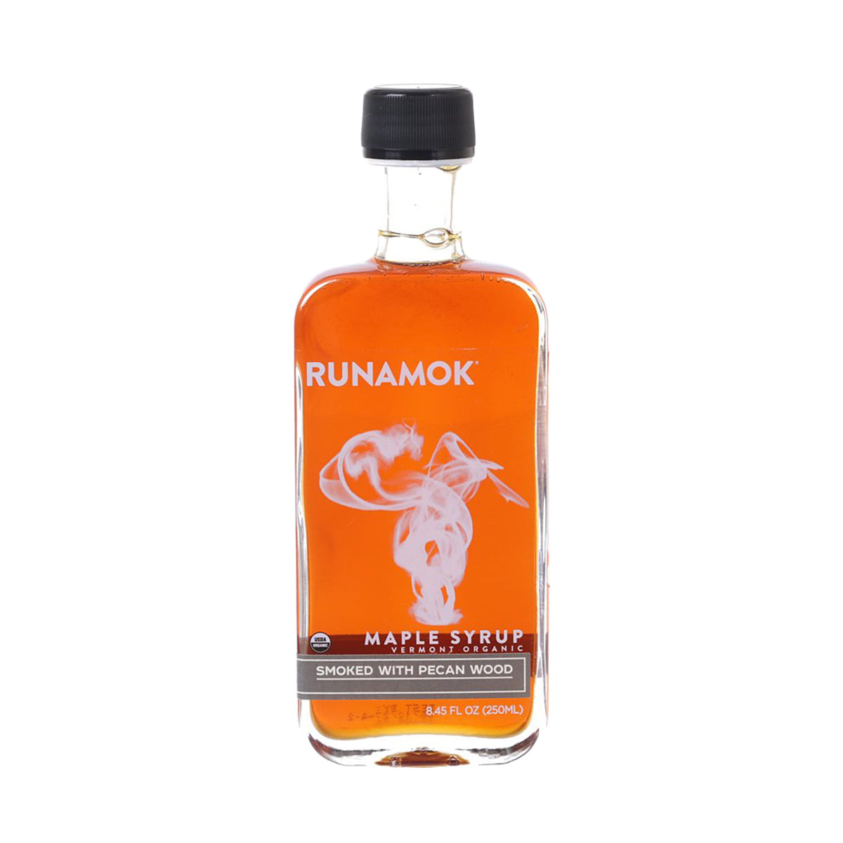 RUNAMOK Organic Maple Syrup Smoked with Pecan Wood  (250mL)