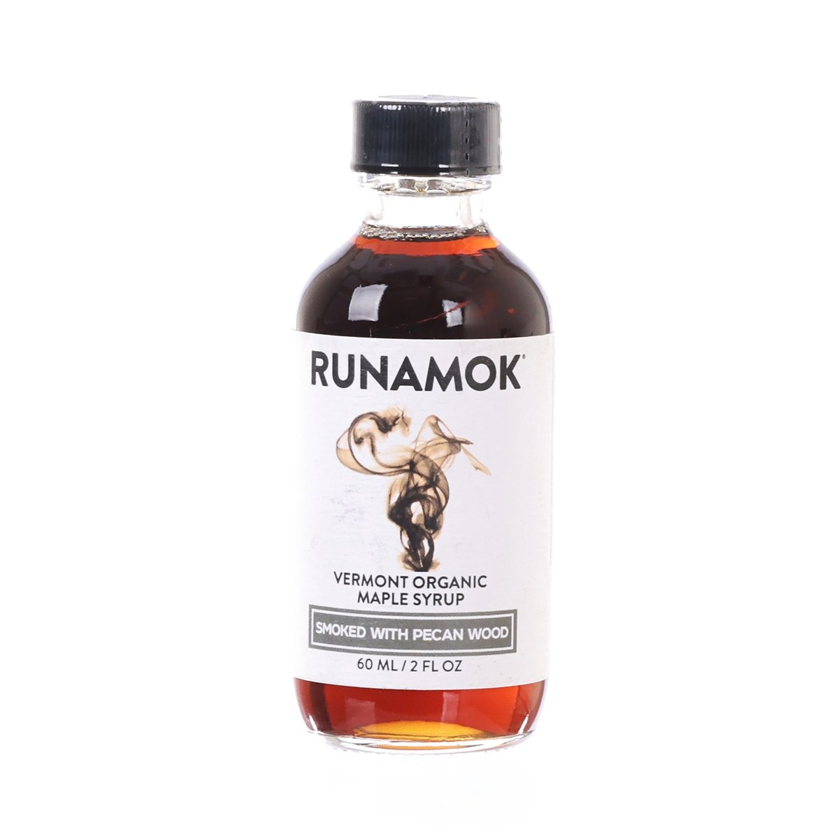 RUNAMOK Organic Maple Syrup Smoked with Pecan Wood  (60mL)