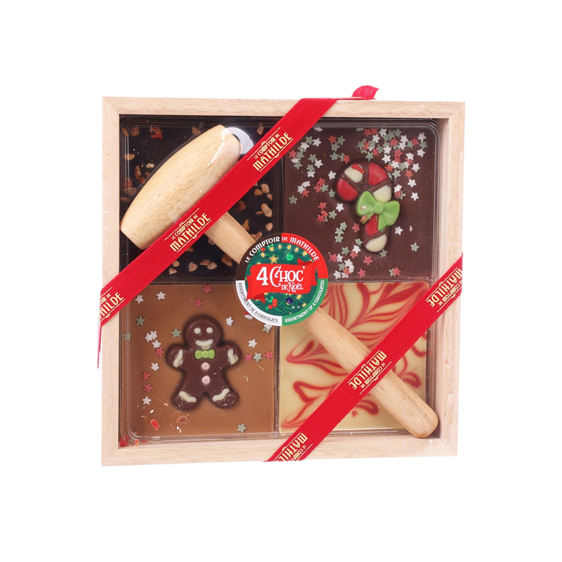 LECOMPTOIRDEMATHILDE Four Chocolate Xmas Assortment  (350g)