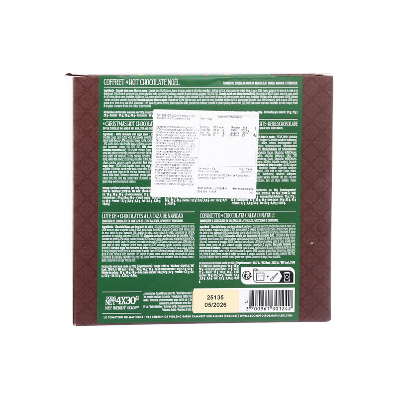 LECOMPTOIRDEMATHILDE Xmas Edition Hot Chocolate Set  (4 x 30g)