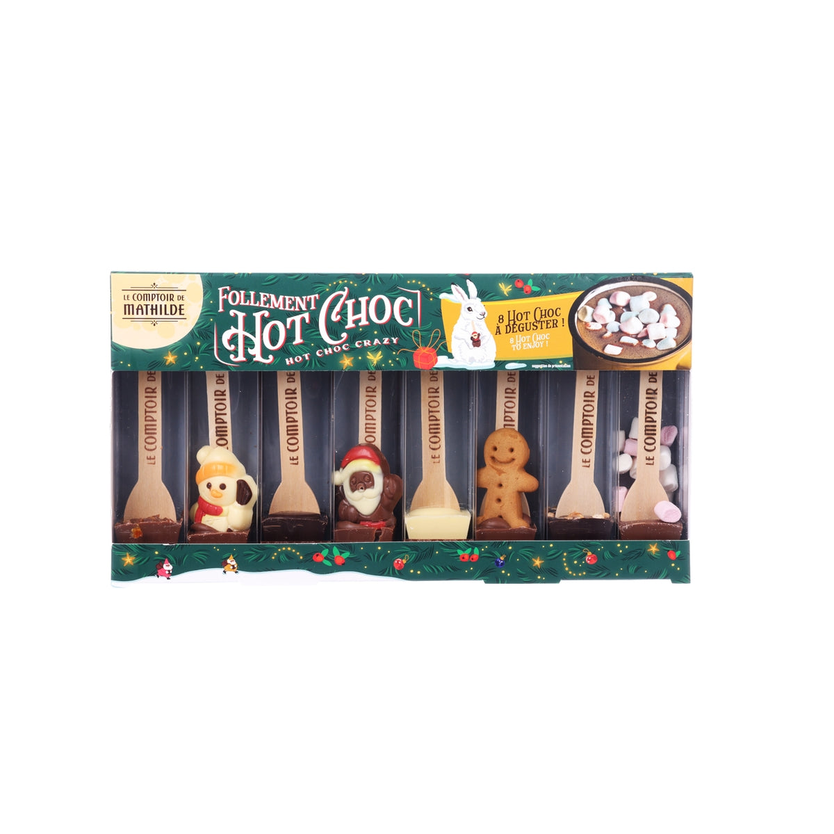 LE COMPTOIR DE MATHILDE Xmas Edition Hot Chocolate Box Set  (8 x 30g)