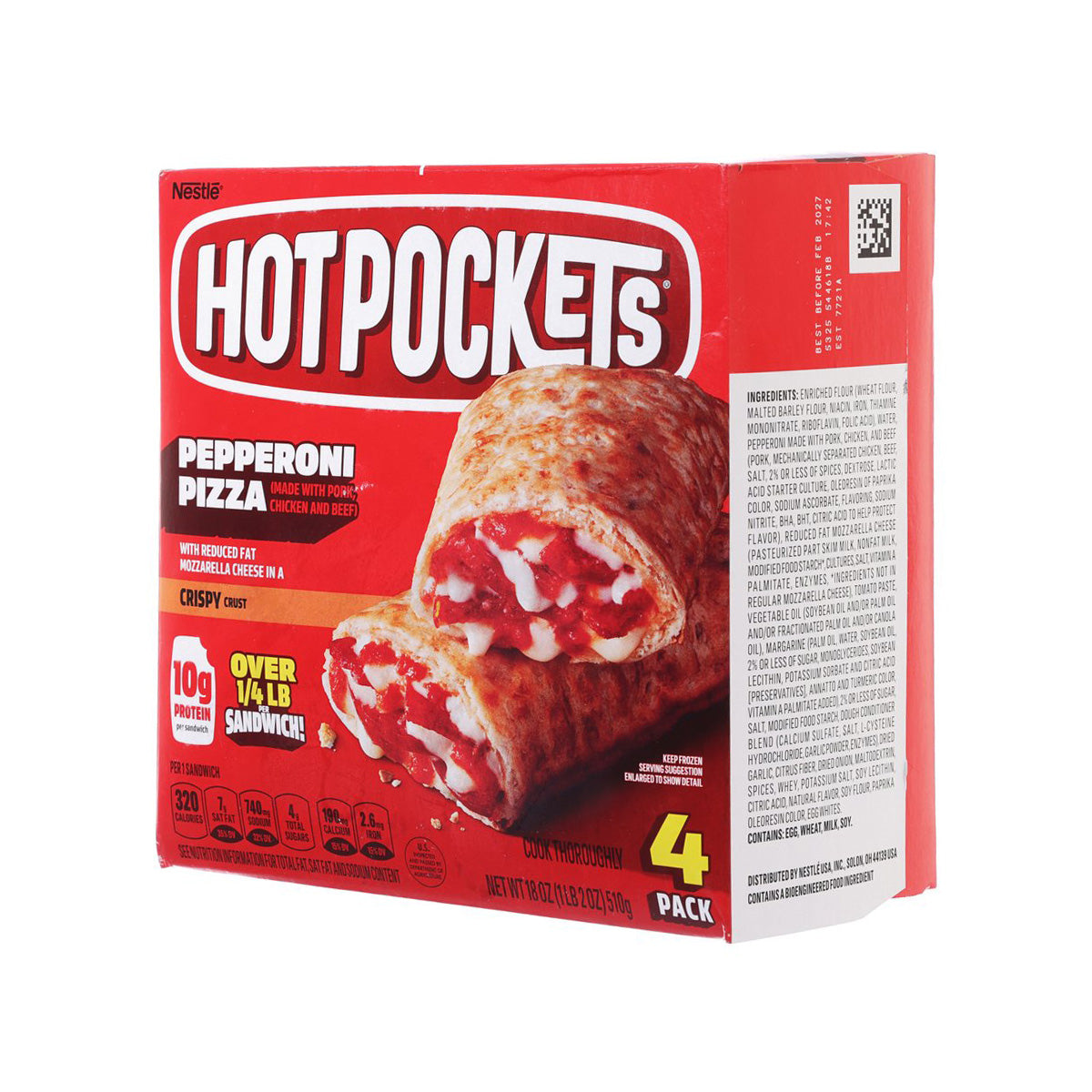 HOT POCKETS Pepperoni Pizza in Crispy Crust  (510g)