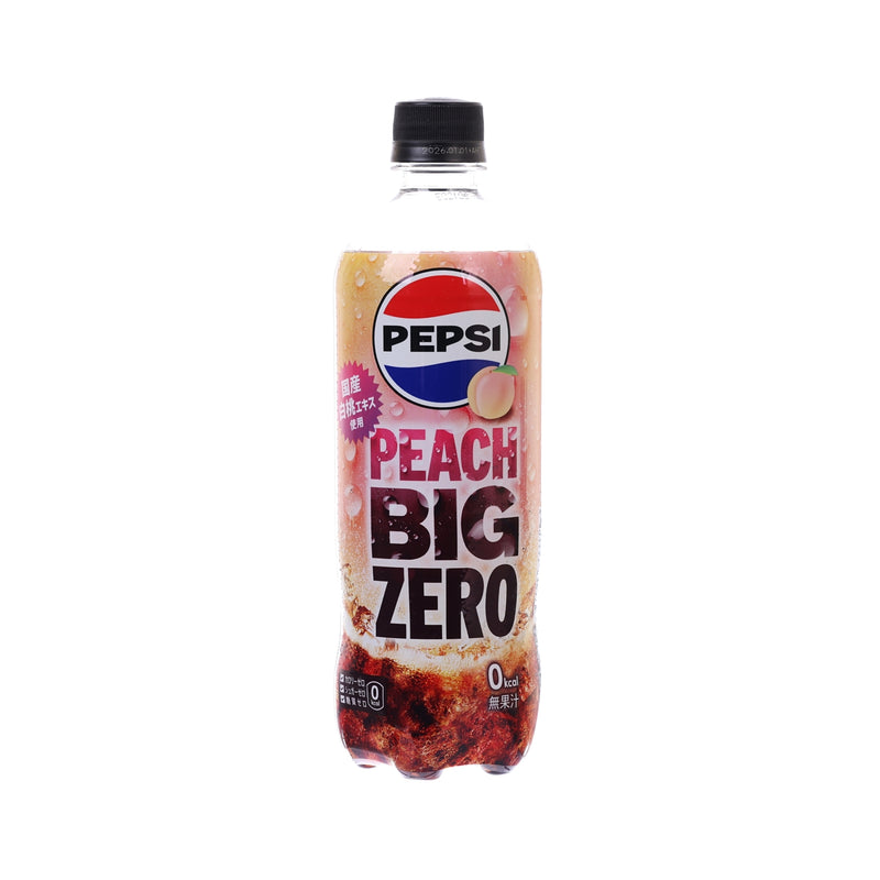 PEPSI Japan Big Zero Peach Flavor [PET]  (600mL)