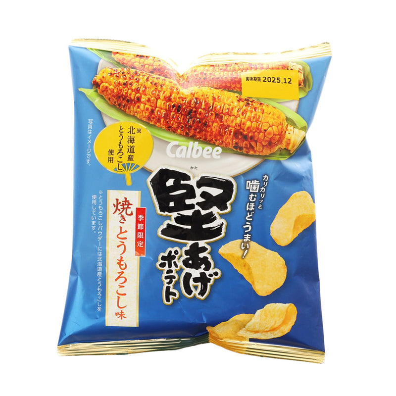 CALBEE Hard Fried Potato Chips - Roasted Corn  (60g)