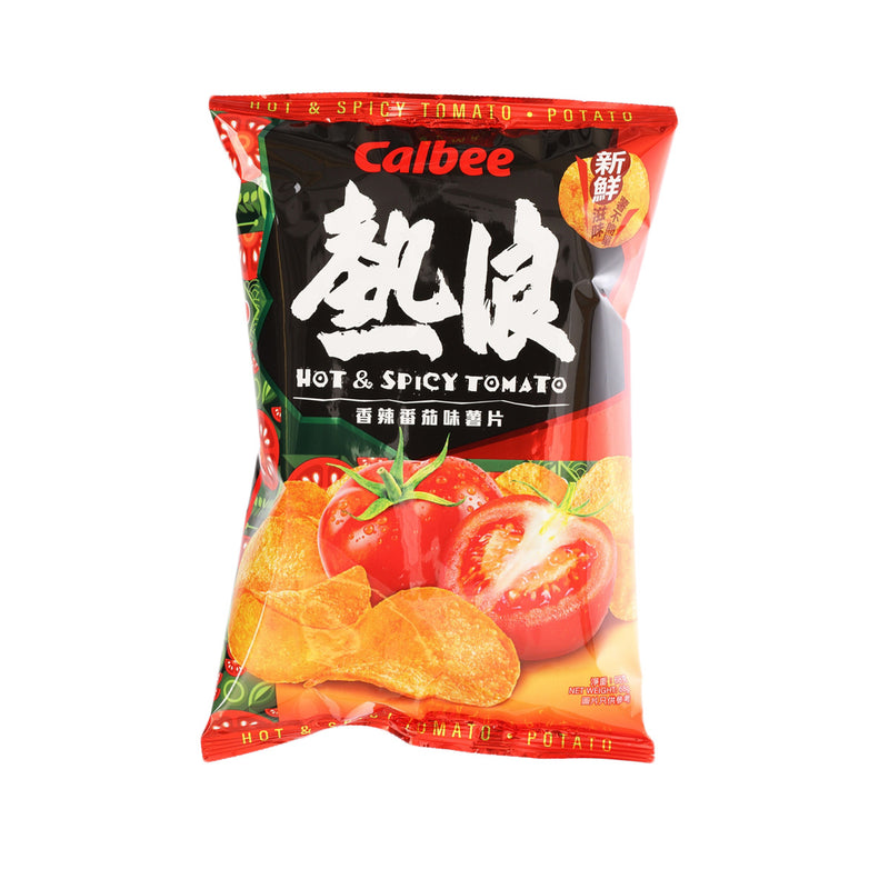 CALBEE Hot & Spicy Tomato Flavoured Potato Chips  (68g)