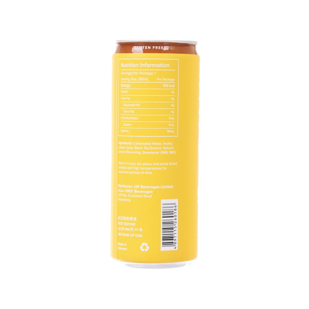 ONLY Vodka Soda - Lemon Tea (Alc. 6%) [Can]  (330mL)