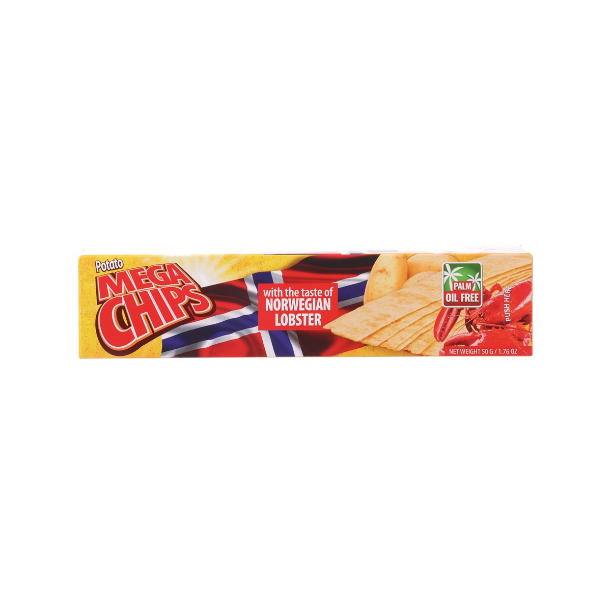 MEGA CHIPS 挪威龍蝦味脆薯片 (50g)