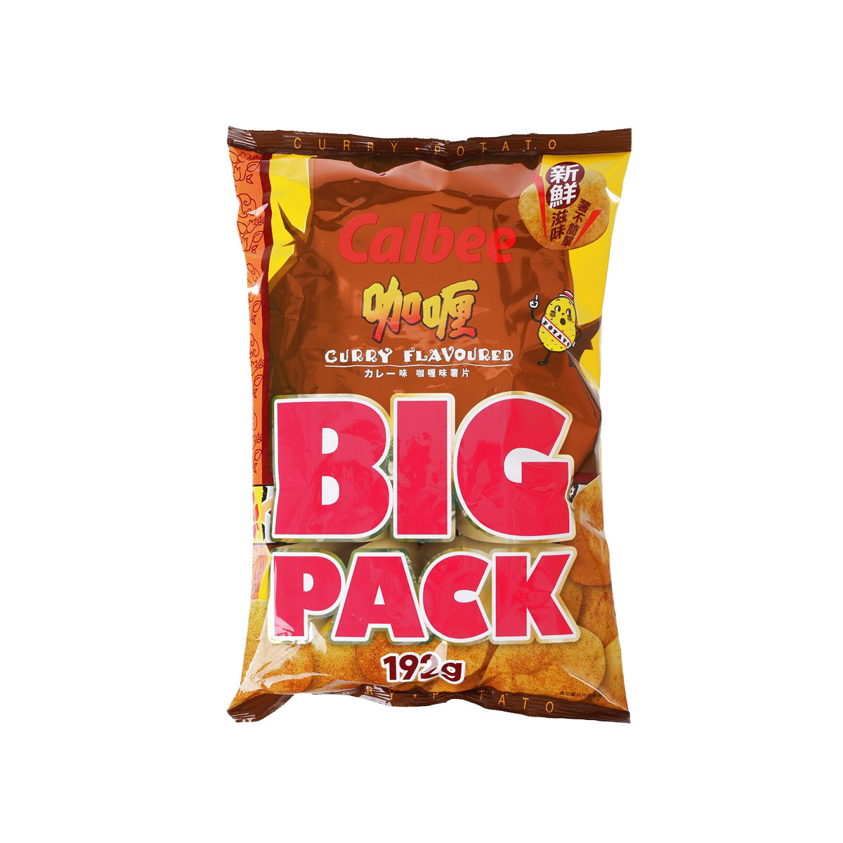 CALBEE Curry Flavoured Potato Chips [Big Pack]  (192g)