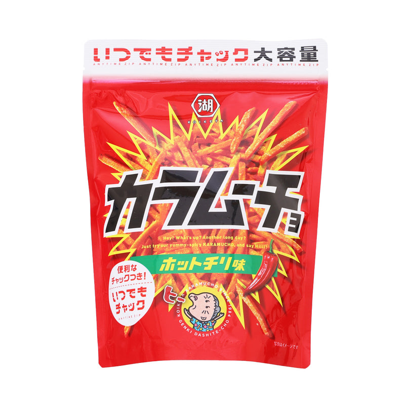 KOIKEYA Karamucho Potato Sticks - Hot Chili [Zipper Pack]  (130g)