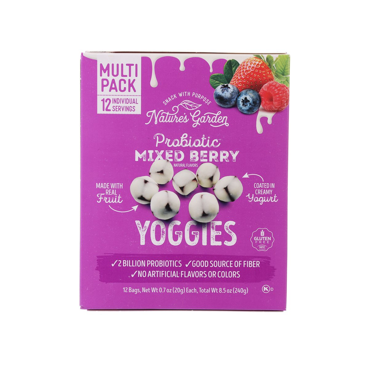 NATURE'S GARDEN 雜莓益生菌乳酪波波 (12pcs)
