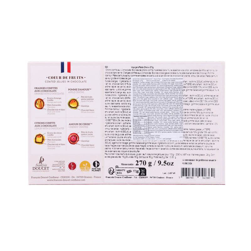 FRANCOISDOUCET Trip to Paris - Fruit Hearts Chocolate Assortment  (270g)