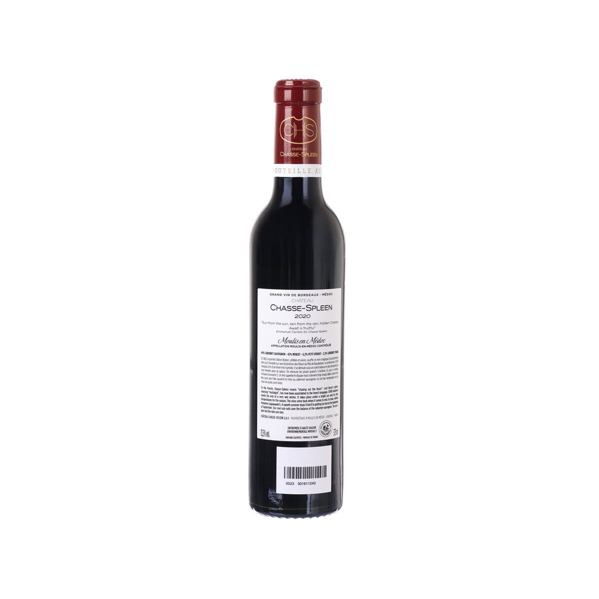 CHATEAU CHASSE SPLEEN Moulis en Medoc 2020 (375mL)