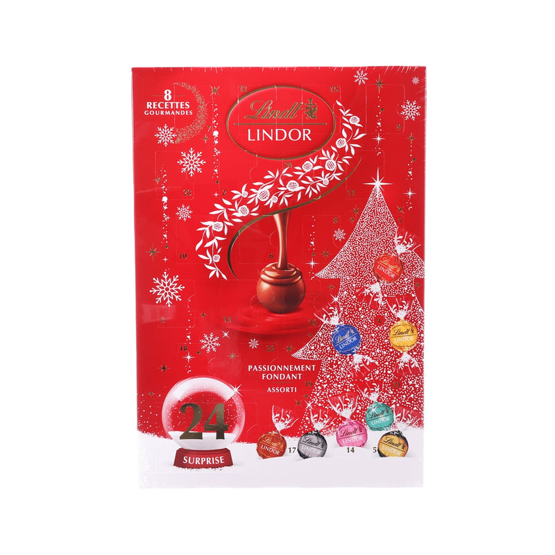 LINDT 24 Moments of Pure Happiness Assorted Chocolate Xmas Advent Calendar  (312g)