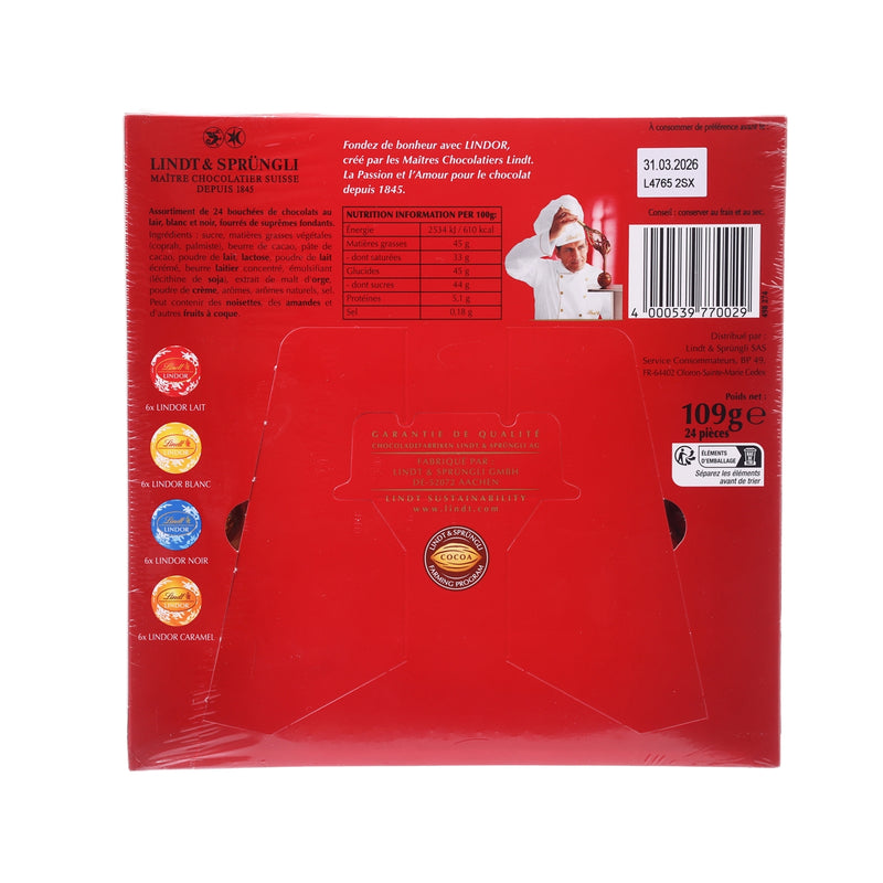 LINDT Assorted Chocolate Xmas Advent Calendar  (109g)