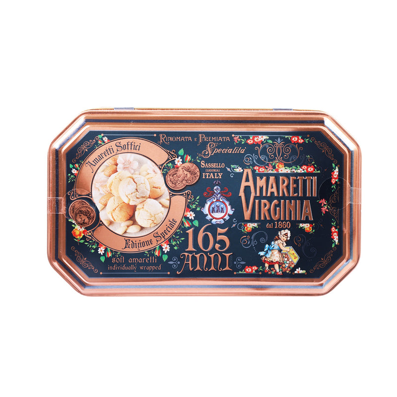 VIRGINIA Soft Amaretti Biscuit - 165th Anniversary Octagonal Tin  (350g)