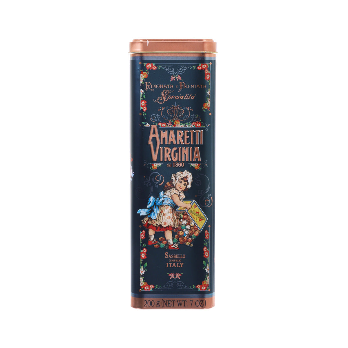 VIRGINIA Soft Amaretti Biscuit - 165th Anniversary Spaghetti Tin  (200g)