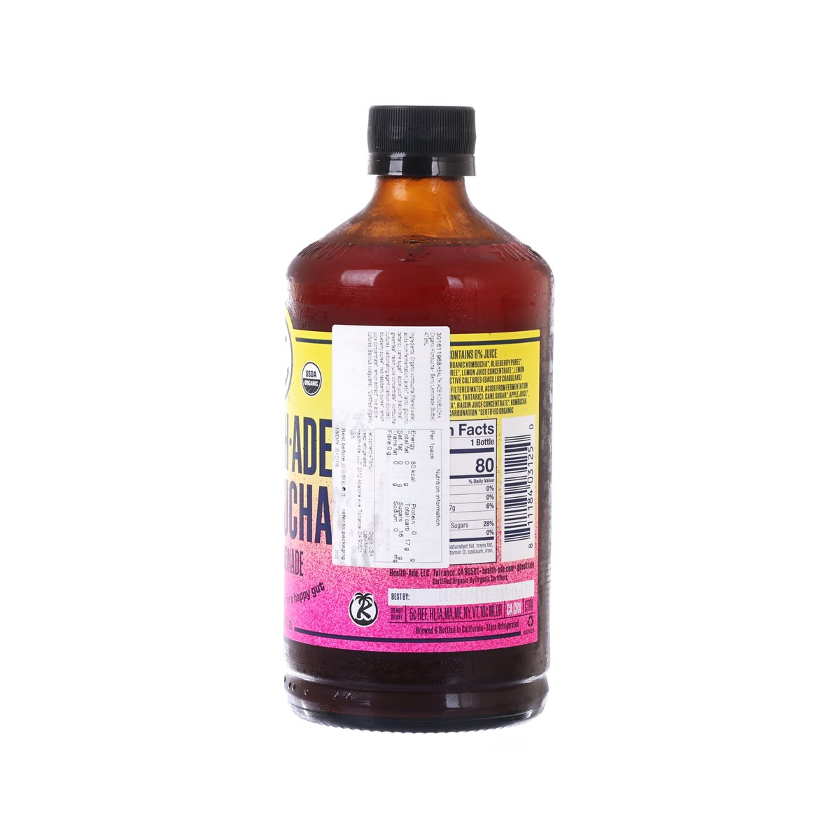 HEALTH ADE KOMBUCHA 有機紅茶菌 - 莓果檸檬 (473mL)