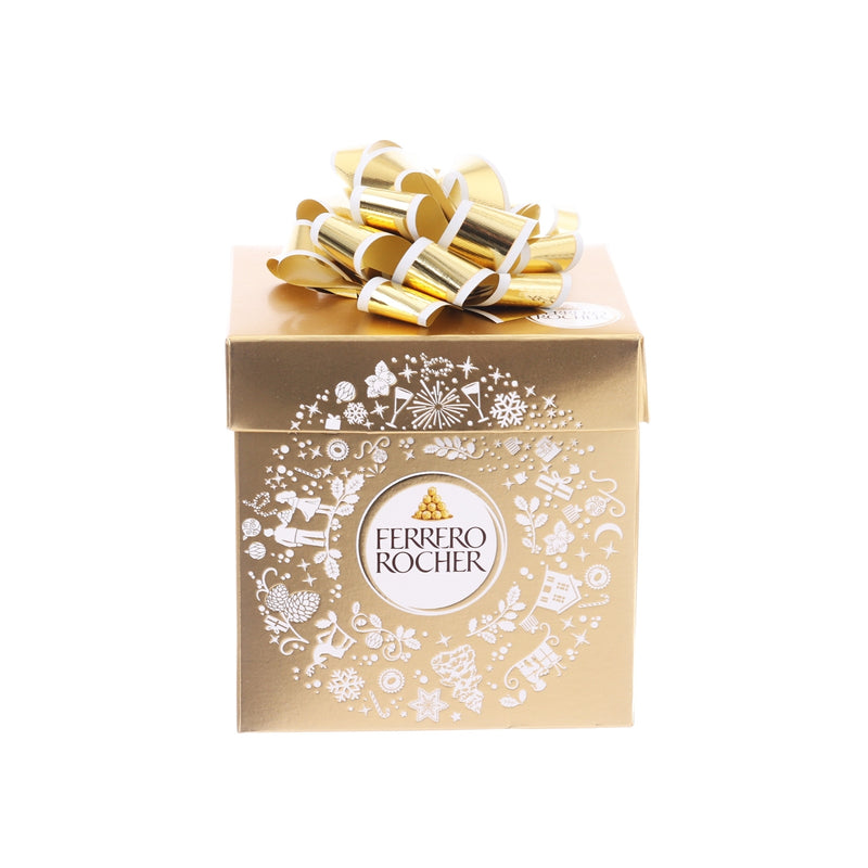 FERREROROCHER Hazelnut Milk Chocolate Christmas Cube Gift Box  (225g)