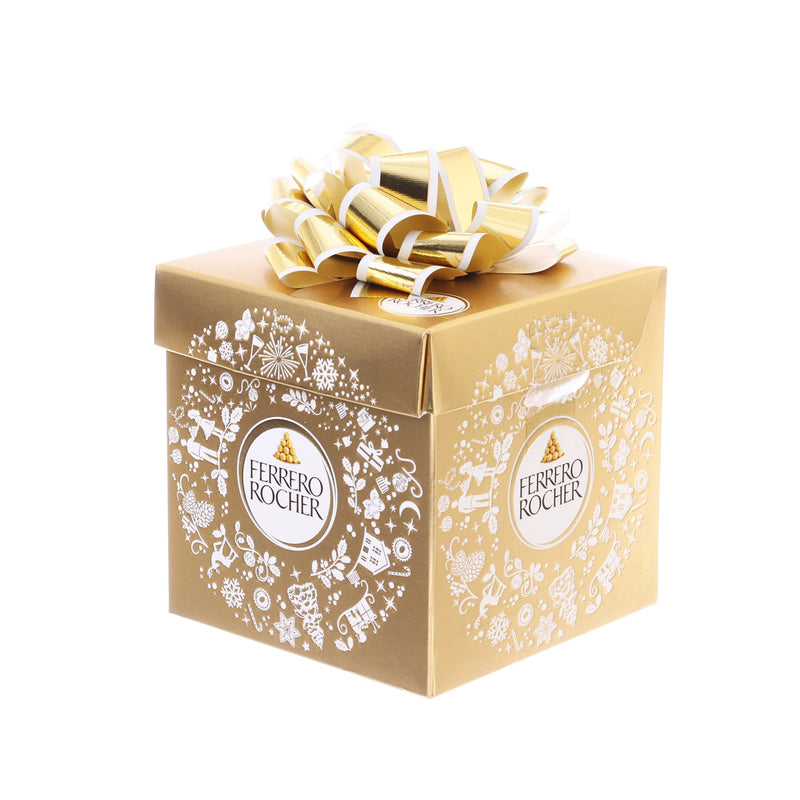 FERREROROCHER Hazelnut Milk Chocolate Christmas Cube Gift Box  (225g)