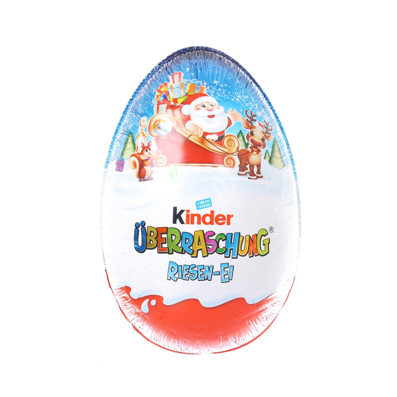 KINDER Christmas Surprise Giant Chocolate Egg with Toy - Blue  (220g)