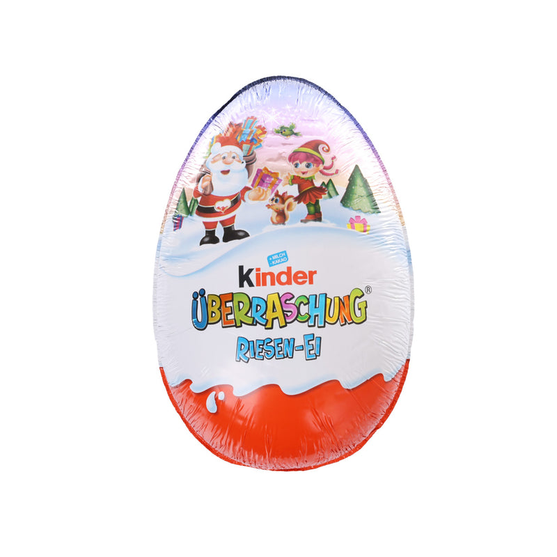 KINDER Christmas Surprise Giant Chocolate Egg with Toy - Pink  (220g)