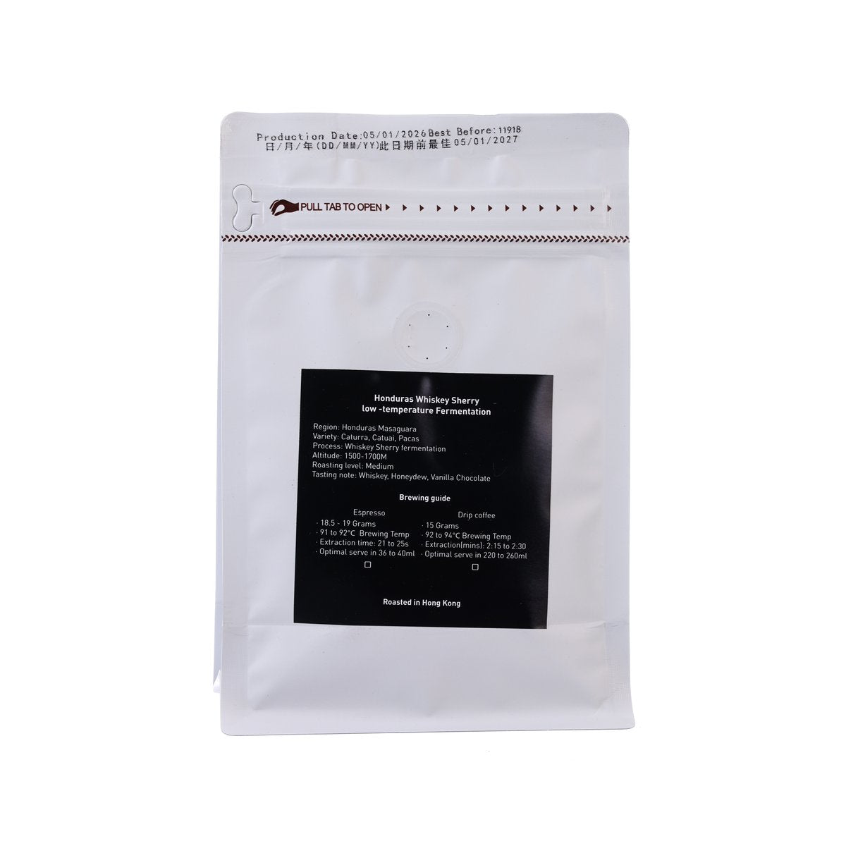 THE COFFEE ACADEMICS Honduras Whiskey Sherry Low Temperature Fermentation Coffee Bean  (200g)