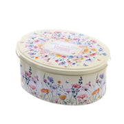VIRGINIA Soft Almond Amaretti - Flowers Oval Tin  (220g)