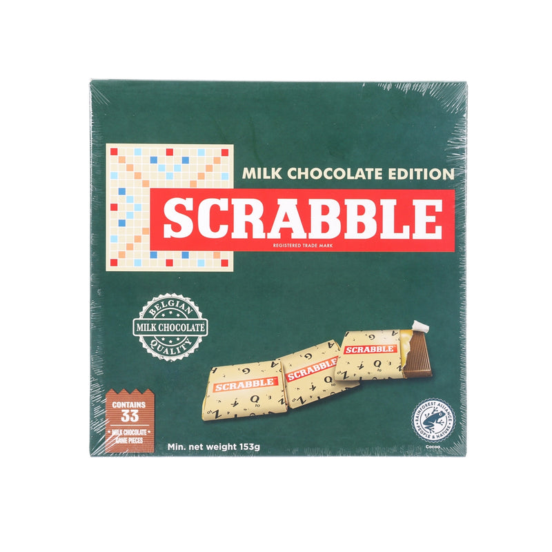 GAMES FOR MOTION Scrabble with Milk Chocolate Game Pieces  (153g)