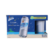 SAN MIGUEL 清啤巨罐裝禮盒連變色杯 (酒精濃度3.6%) [6 罐裝]  (6 x 500mL)