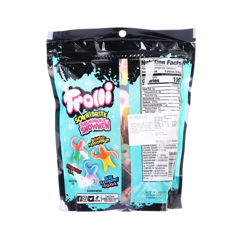 TROLLI Sour Brite Gummy Candy - Abominable Snowmen  (283g)