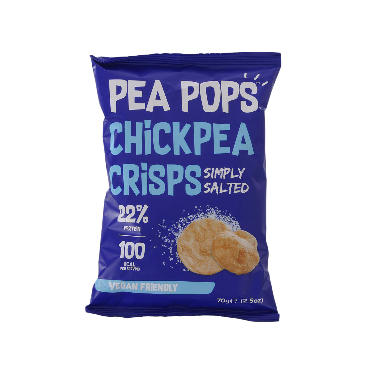 PEA POPS 非油炸鷹嘴豆脆餅 - 天然鹽味 (70g)