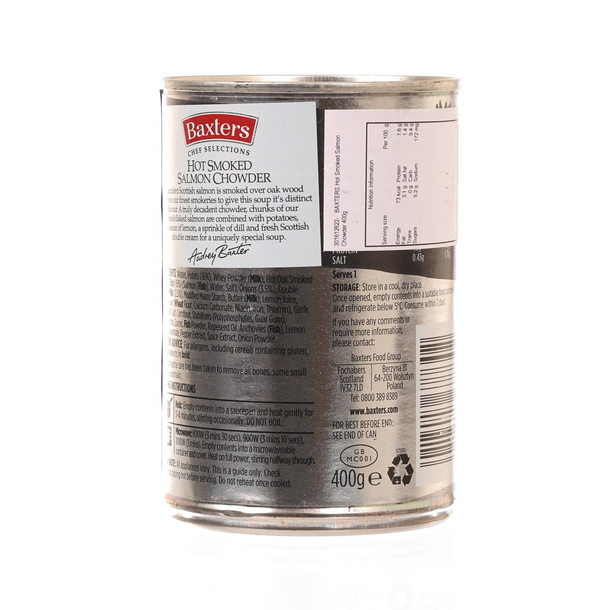 BAXTERS Hot Smoked Salmon Chowder  (400g)