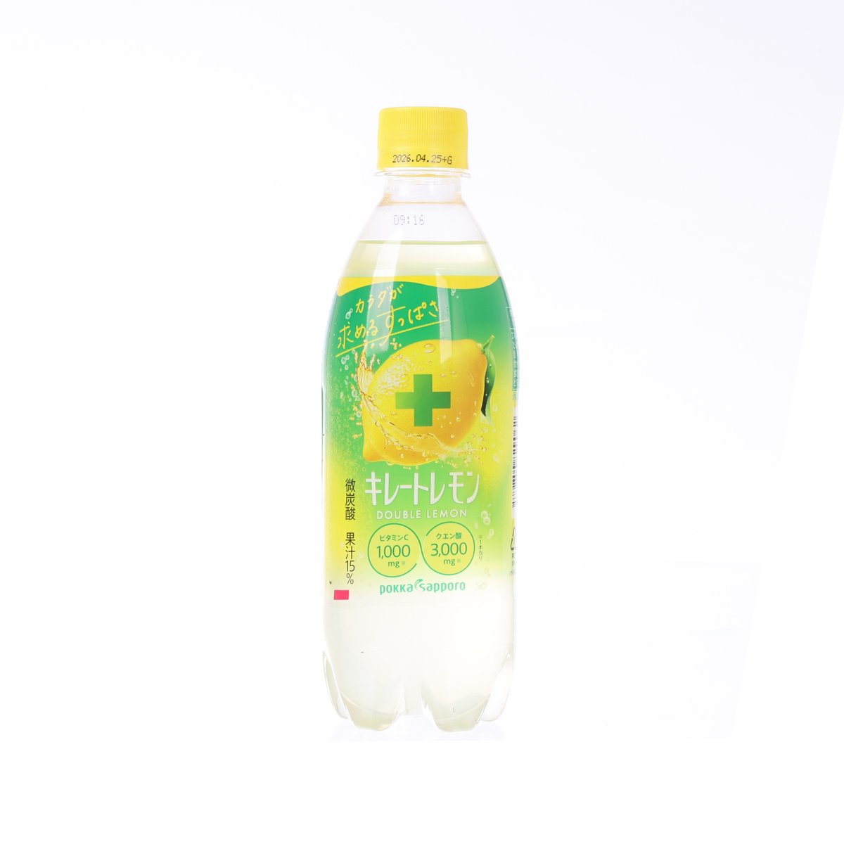 POKKA SAPPORO Chelate Double Lemon Carbonated Drink [PET]  (500mL)
