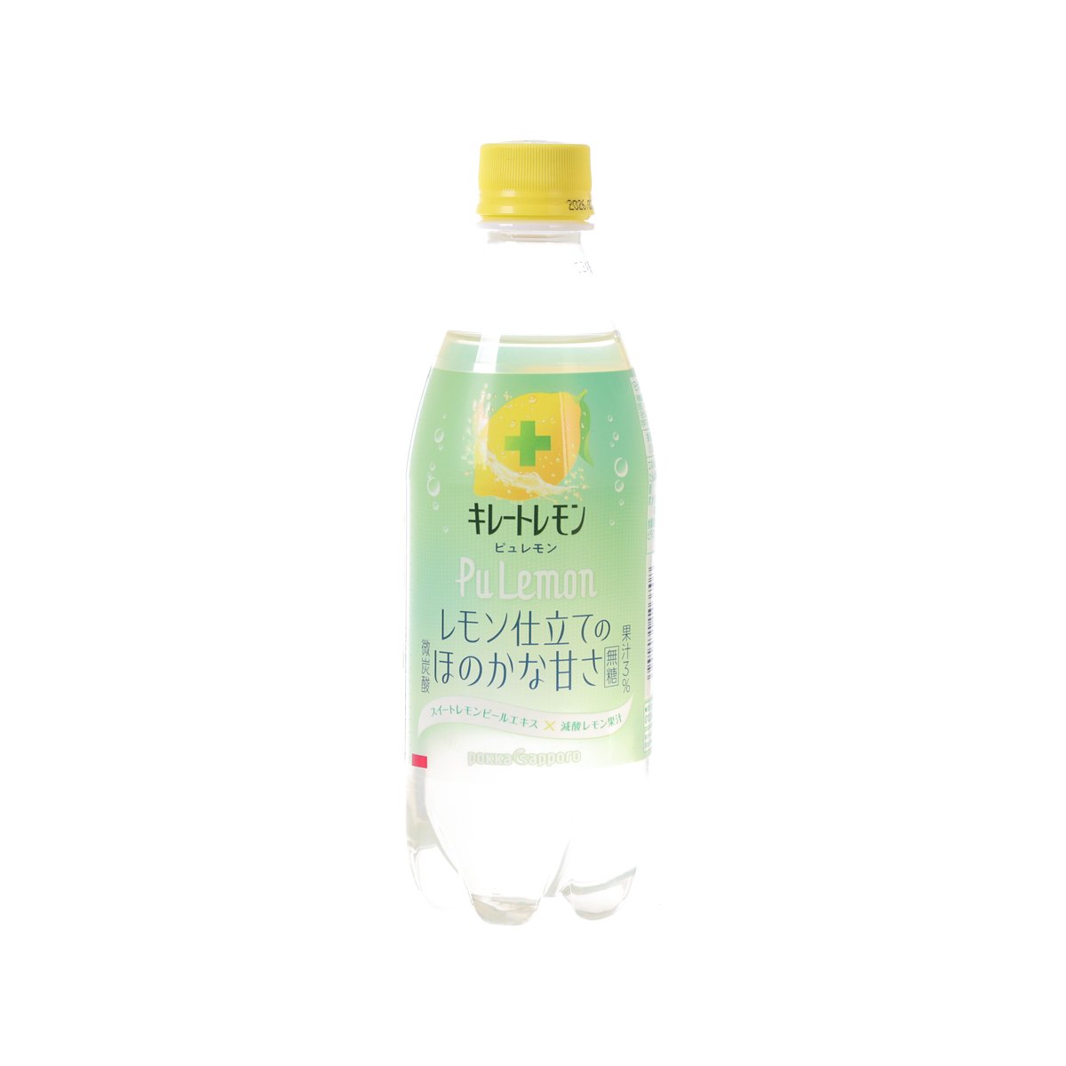 POKKA SAPPORO Sugar Free Chelate Lemon Carbonated Drink [PET]  (490mL)