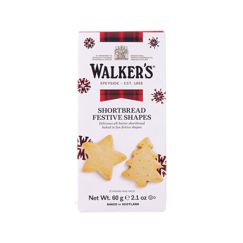 WALKERS Festive Shapes Shortbread  (60g)