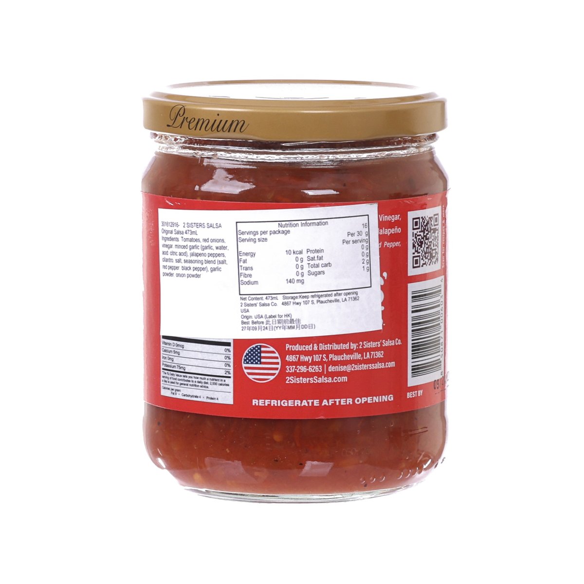 2 SISTERS SALSA 原味莎莎醬 (473mL)